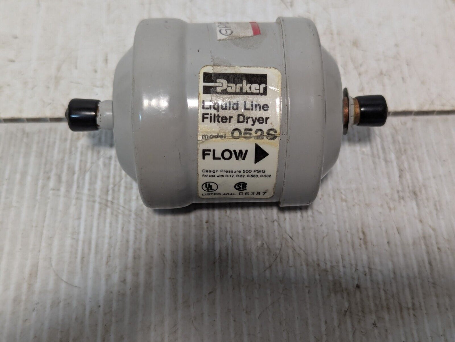 Parker Liquid Liner Filter Dryer, 052S, Design Pressure 500PSIG -Free Shipping