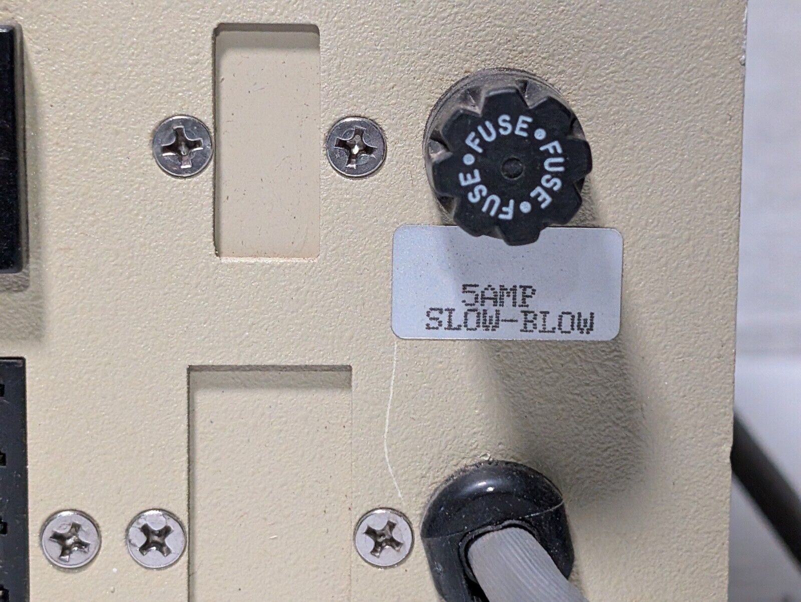 Solitec 9590988 Wafter Processing Module, 5A, 115VAC, missing two button covers