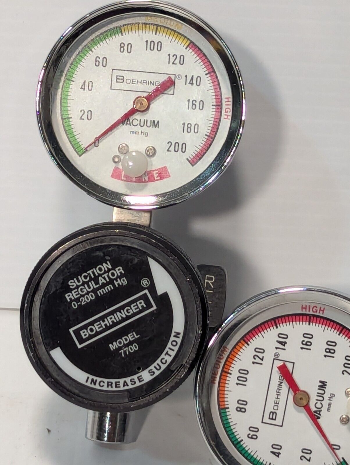 Boehringer 7700 Suction Regulator, 0 - 200 mm Hg - Free Shipping