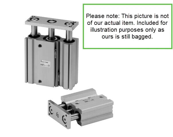 SMC MGQM20-40 Pneumatic Guided Cylinder, 40mm Stroke, 20mm Bore