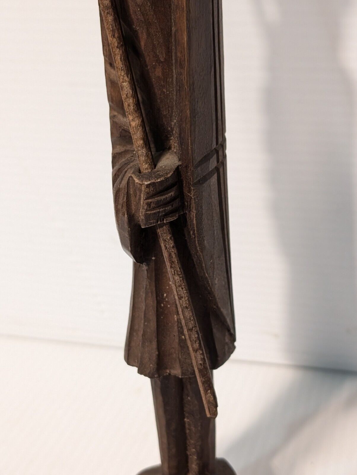 Wooden Christmas Knight, Crusader, dark brown, 11X2 Inches - Free Shipping