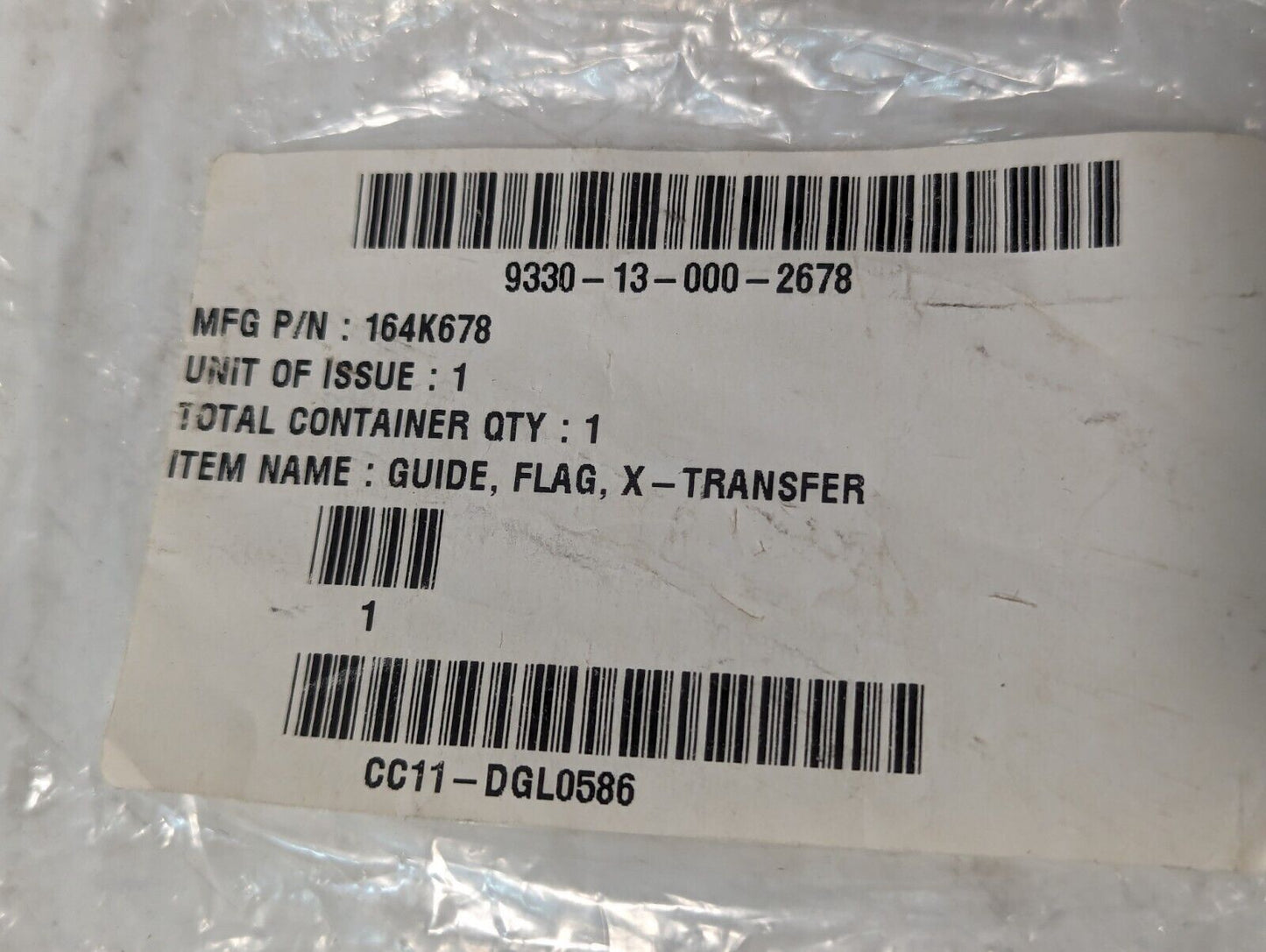 9330-13-000-2678 164K678 Transfer Flag Guide - Free Shipping