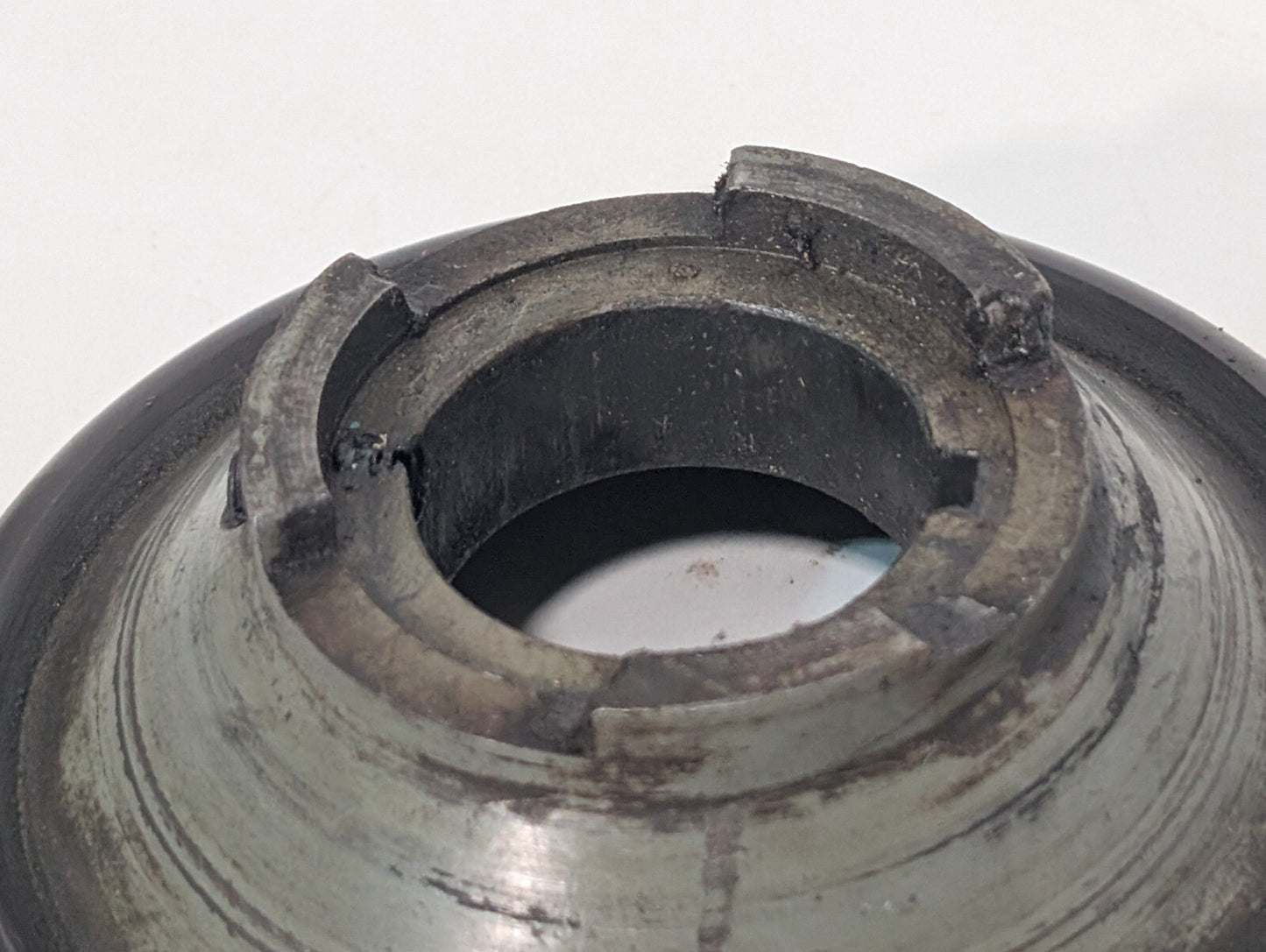 Unidentified Industrial Machine Guard, 5.5" Diameter, Keyed Bore