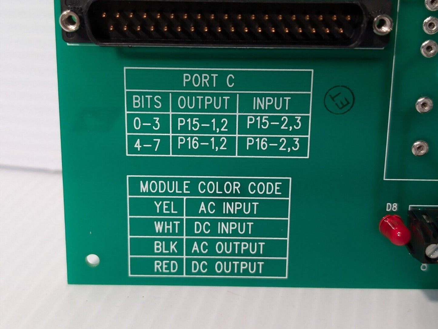 Unbranded Input\Output Circuit Board, SSR-RACK08, P1-0 SRV 1306 - Free Shipping