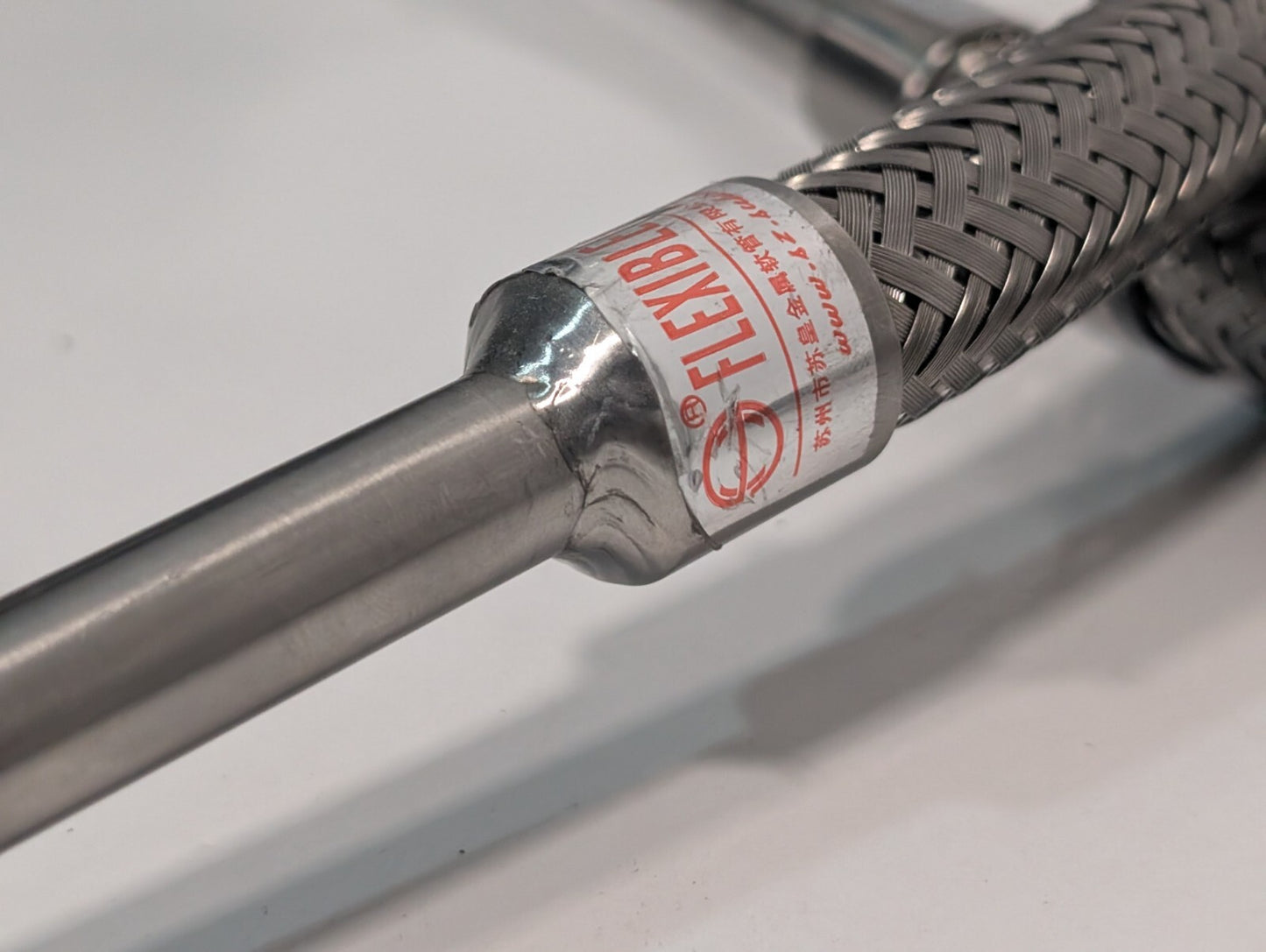 1200mm 316L Stainless Steel Flexible Braided Metal Hose 2.5MPa DN12