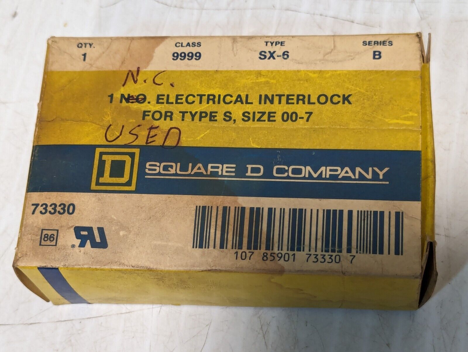 Square D 9999-287 Electrical Interlock Auxiliary Contact Kit - Free Shipping