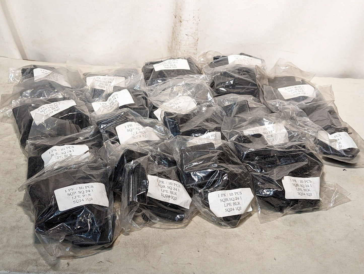 Bag of 10 3" OD Square Tubing Plugs (ID 2.49"-2.64") SQR-SQ-24-1, SQ24-1Q2, LPE