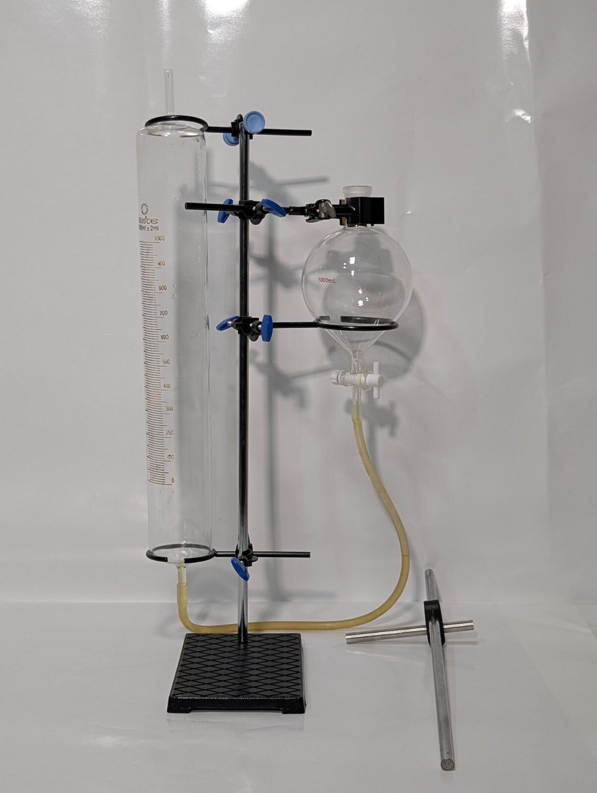 1000ml Distillation Apparatus Kit Lab Water Essential Oil Distiller Glassware