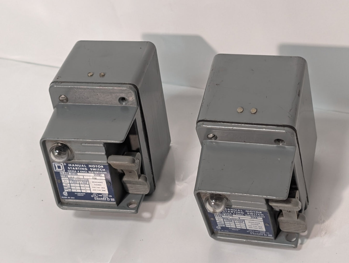 Square D 2510 KW-2C HW MANUAL MOTOR STARTING SWITCH 600 V 30 A 10 HP