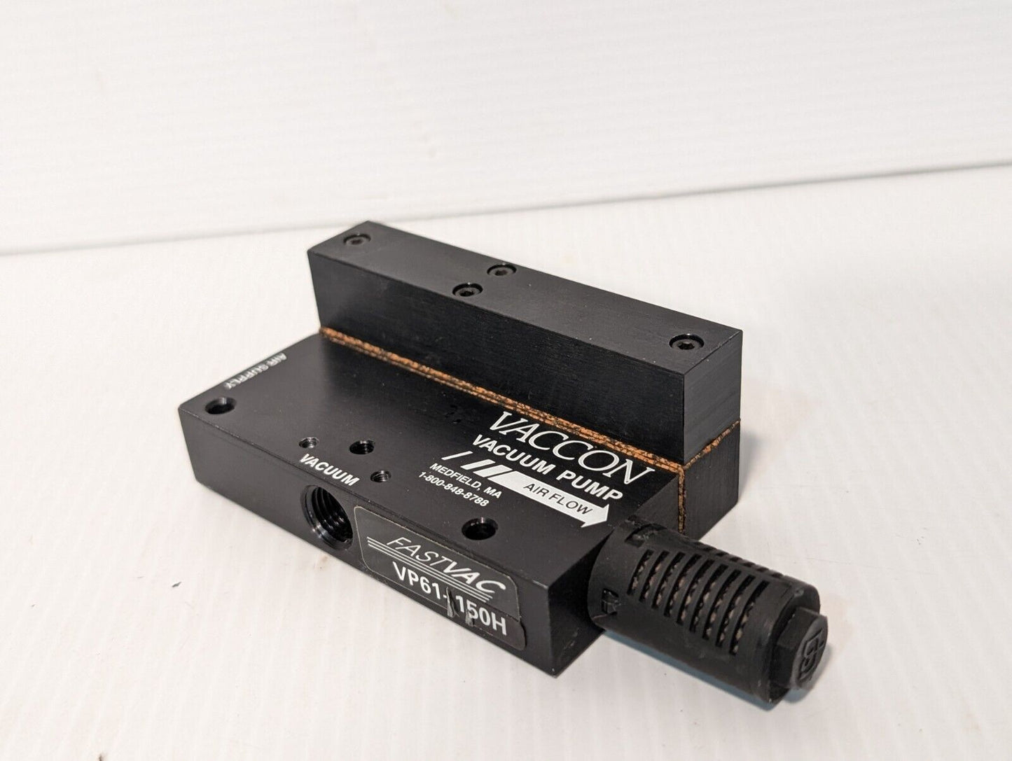 Vaccon, FastVac VP61-150H Fast-break Blow-off Vacuum Pump 120PSI - Free Shipping