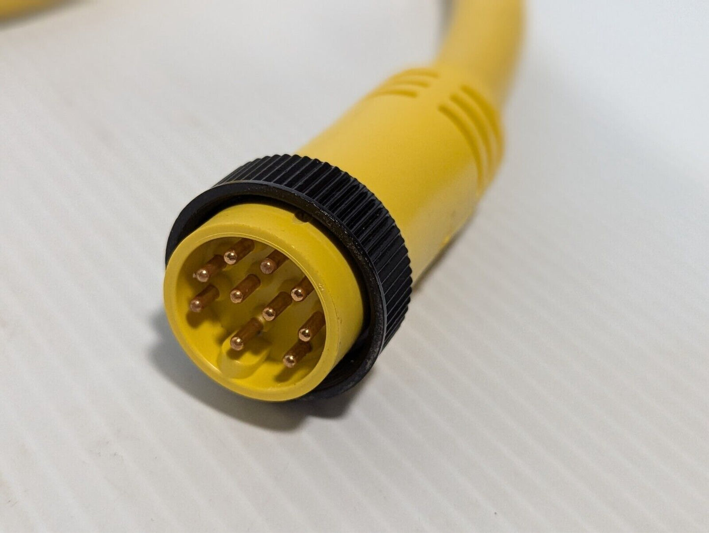 (1) Woodhead 331020A01F120 10 Pole M-F Straight C-Size Double-Ended Cordset