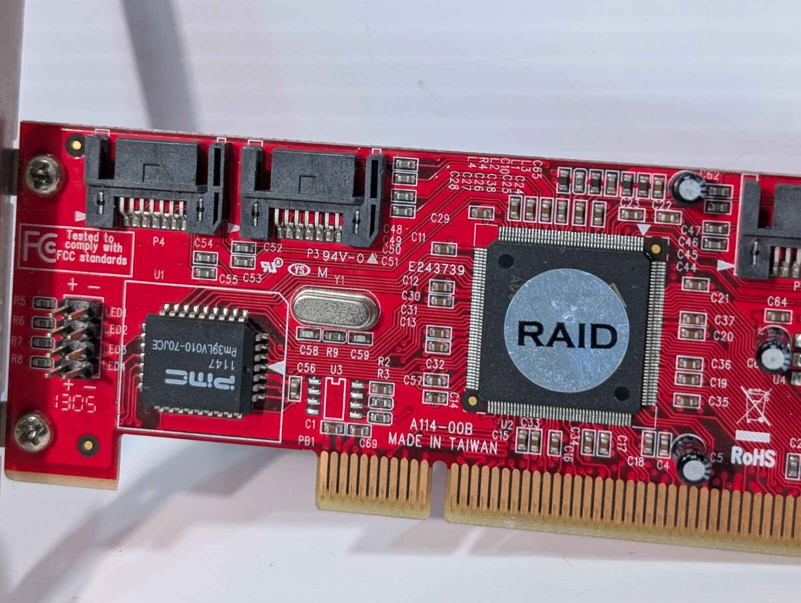 StarTech A114-00B - 4 Port PCI SATA RAID Controller Adapter Card, PCISATA4R1