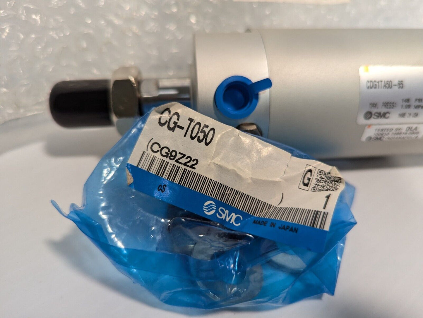 SMC CDG1TA50-65 cylinder, 145PSI, 1.00MPa max - Free Shipping