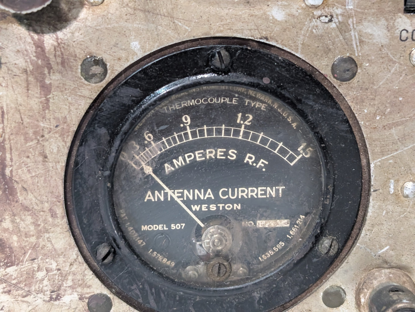 Weston Electric U.S.Army Signal Corps BC-AP-230 Radio Transmitter, 507 Antenna