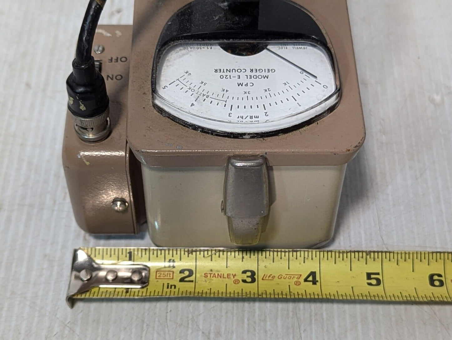 Eberline E-120 Geiger Counter Survey Meter w\ SK-1 Speaker - Free Shipping
