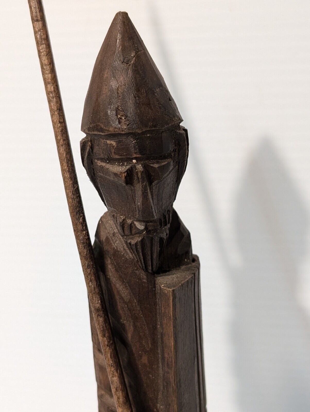 Wooden Christmas Knight, Crusader, dark brown, 11X2 Inches - Free Shipping