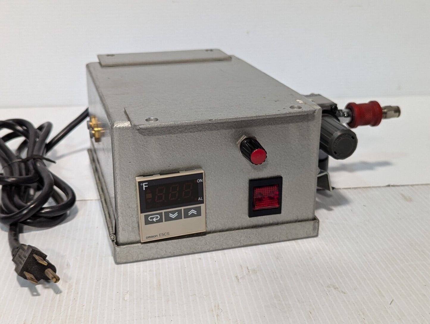 Custom hot stamper control box with Omron E5CS controller, Taiyo USFR-06 filter