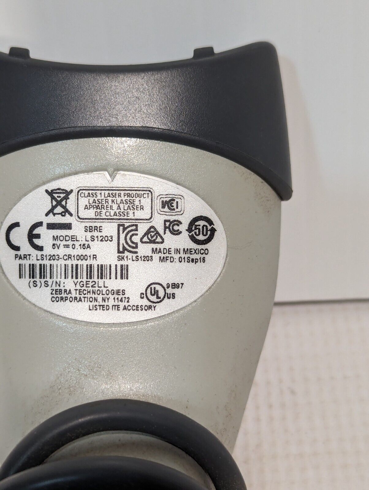 Lot of 3 Barcode Readers: Honeywell, Zebra LS1203, Hand Held - Free Shipping