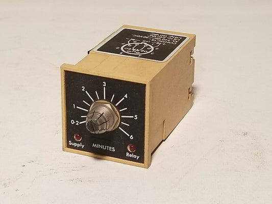 Tenor time delay relay 687-30008-41, 120VAC, 0-6 mins