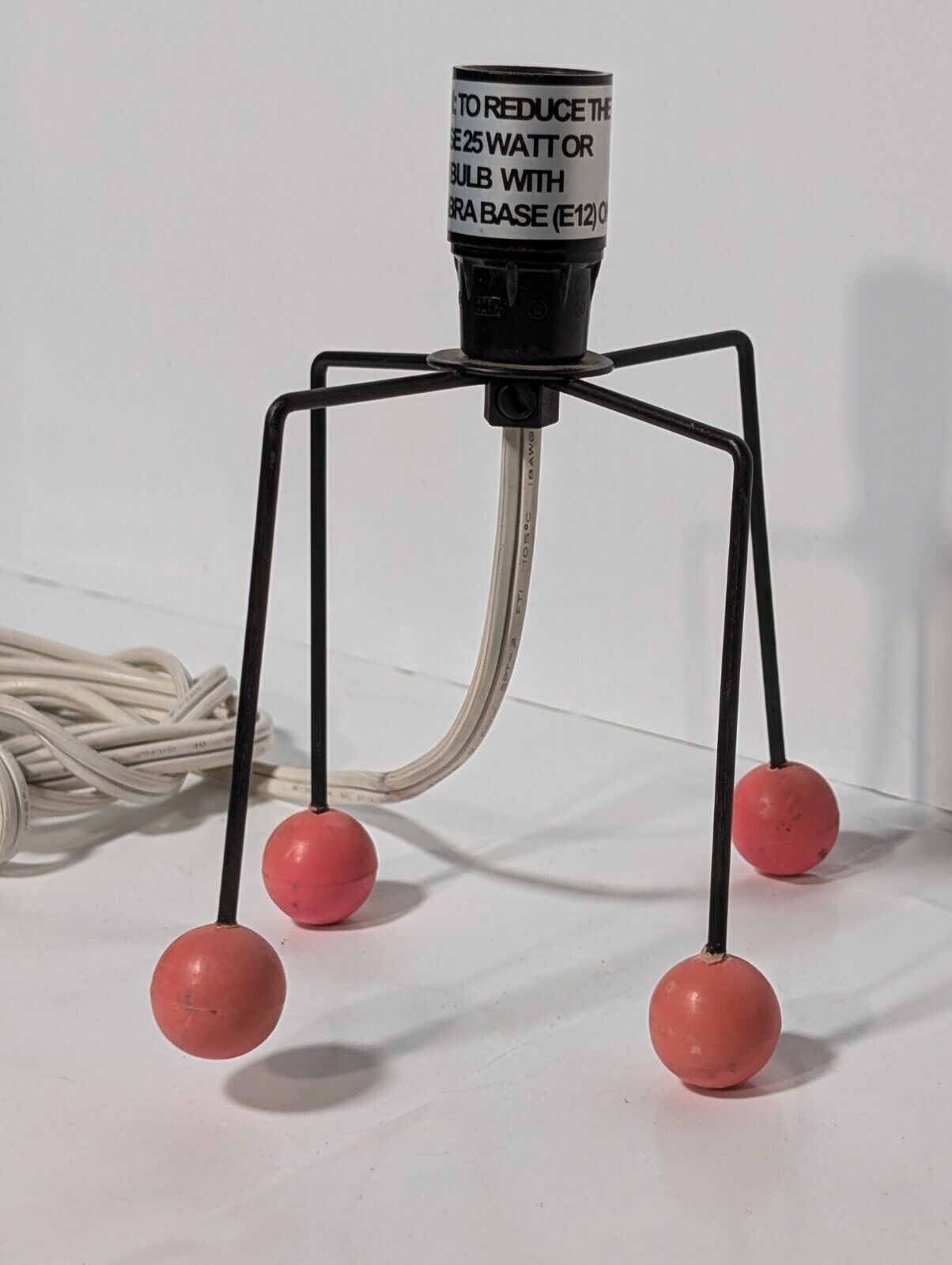 Unique Pedestal Table Lamp - Great for a Childs Room - No Shade