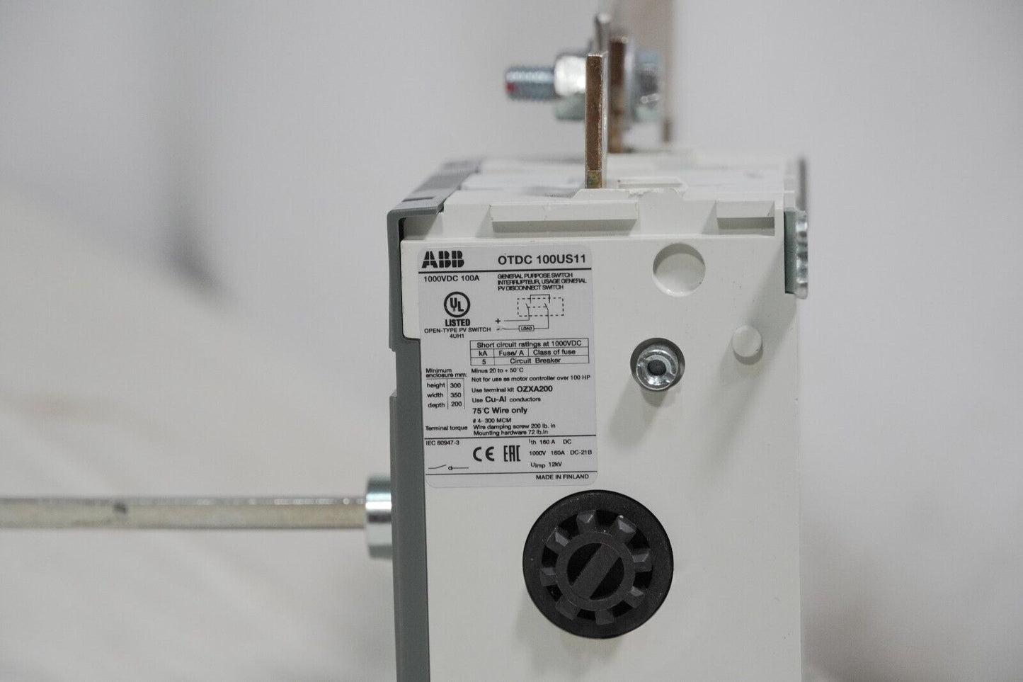 ABB OTDC 100US11 disconnect switch