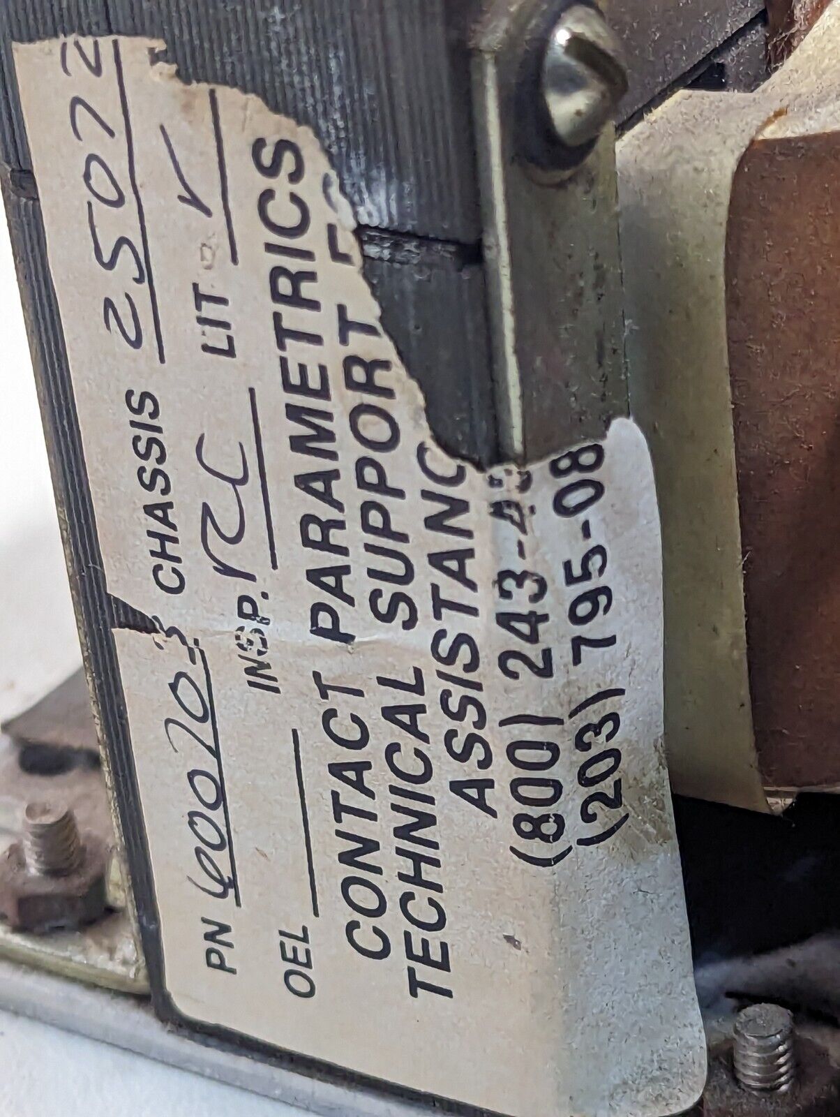 Parametrics 6007 3/4 HP motor controller 600703 230 VAC 3 phase output