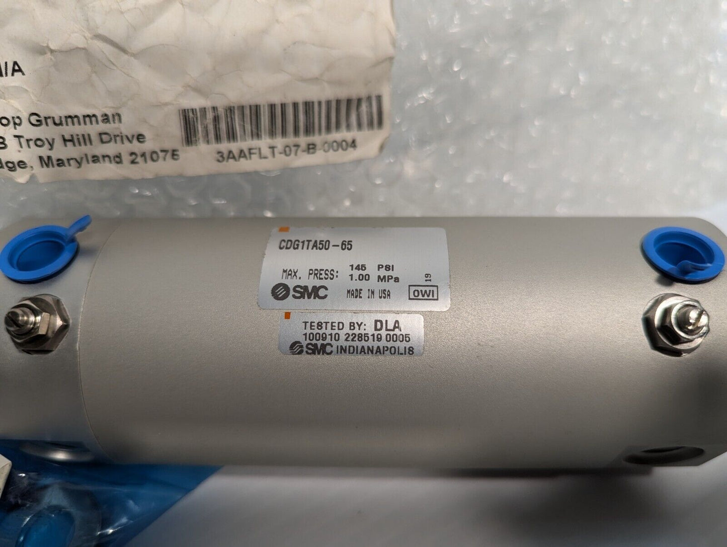 SMC CDG1TA50-65 cylinder, 145PSI, 1.00MPa max - Free Shipping