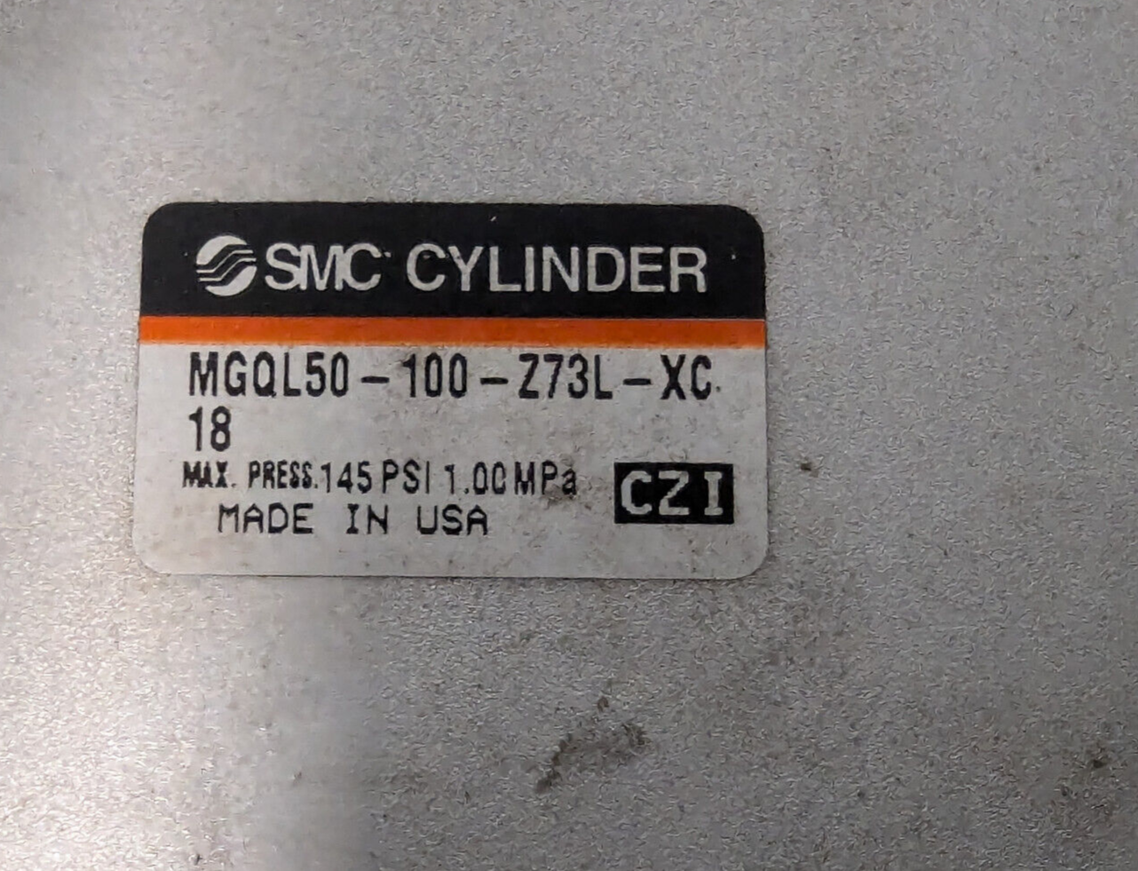 SMC MGQL50-100 -Z73L-XC Compact Guide Cylinder 145 PSI, 1.00 MPa -Free Shipping