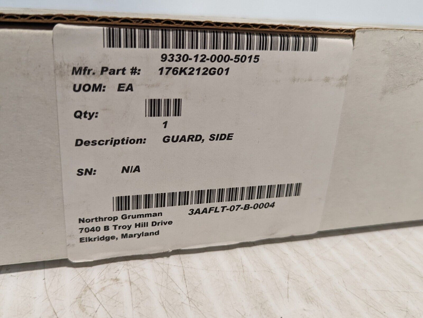 Lot of 2 Side Guards 9330-12-000-5015(/16) 176K212(/13)G01 - Free Shipping