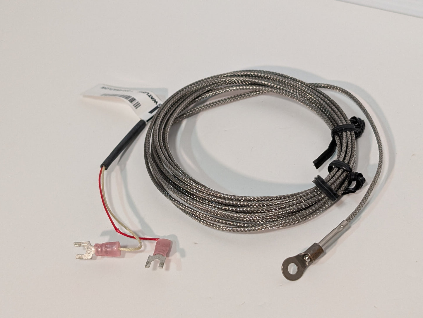 Watlow 70XJSUB130B Ring Terminal Tube Wire Thermocouple, Clamco 206-30, 3330-058