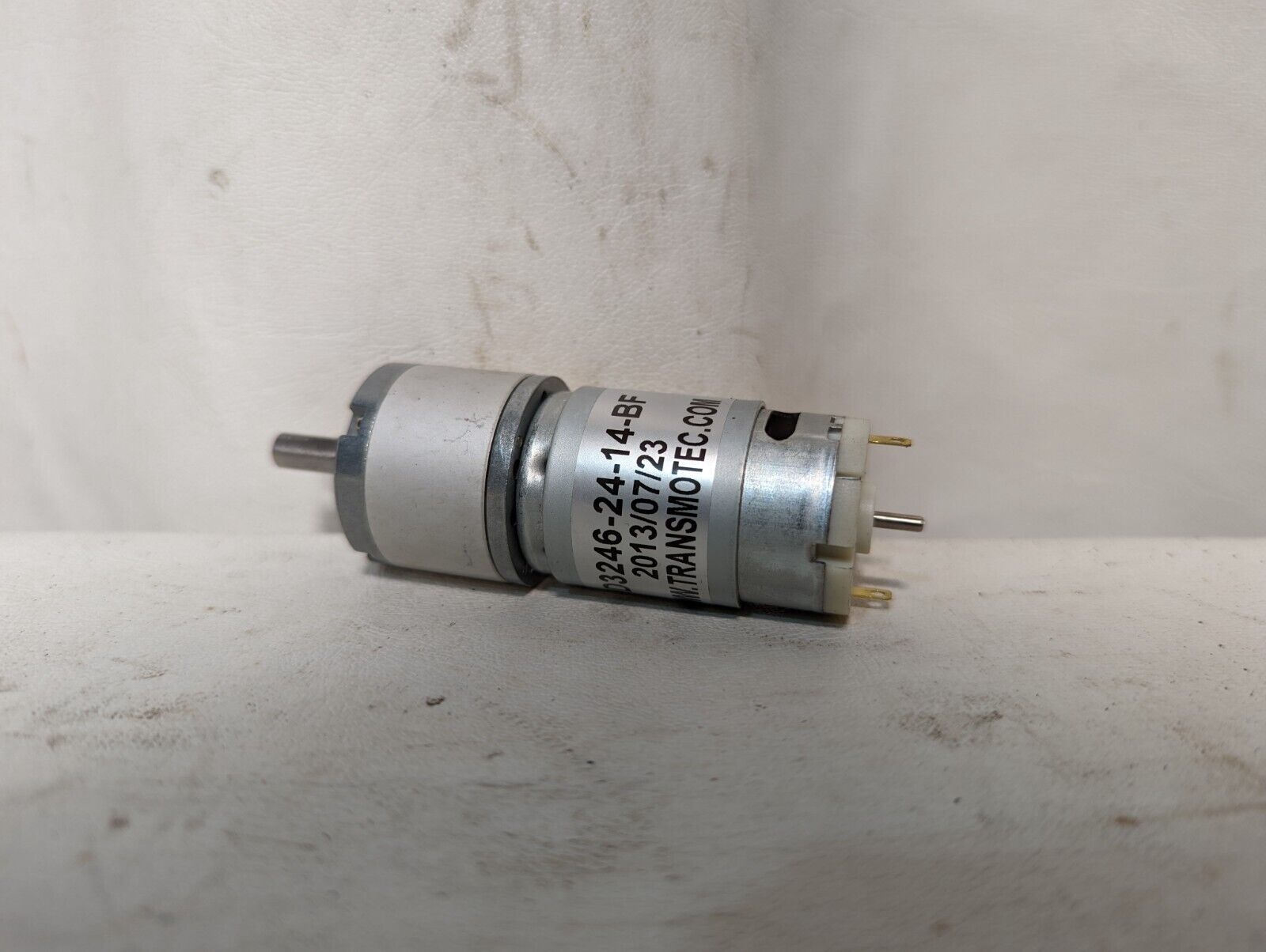 Transmotec PD3246-24-14-BF planetary DC gear motor 24VDC, 0.5A, 445rpm, 3.85W