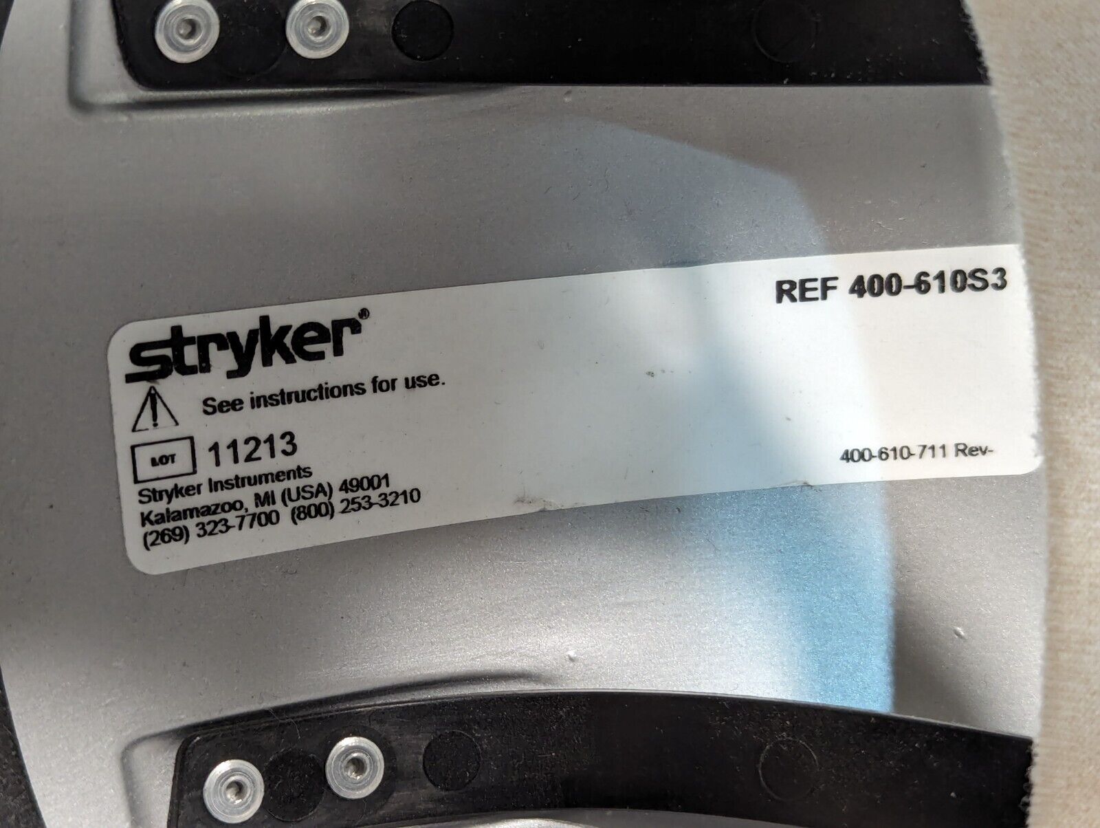 Stryker 400-610S3 Surgical Helmet