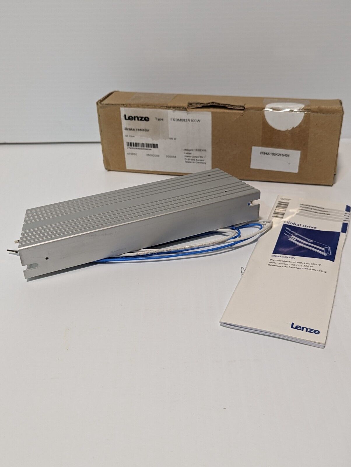 Lenze Brake Resistor ERBM082R100W - Free Shipping