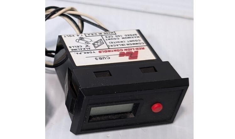 Red Lion CUB30000 CUB3 LCD Counter, 6 Character, Front Reset - Free Shipping