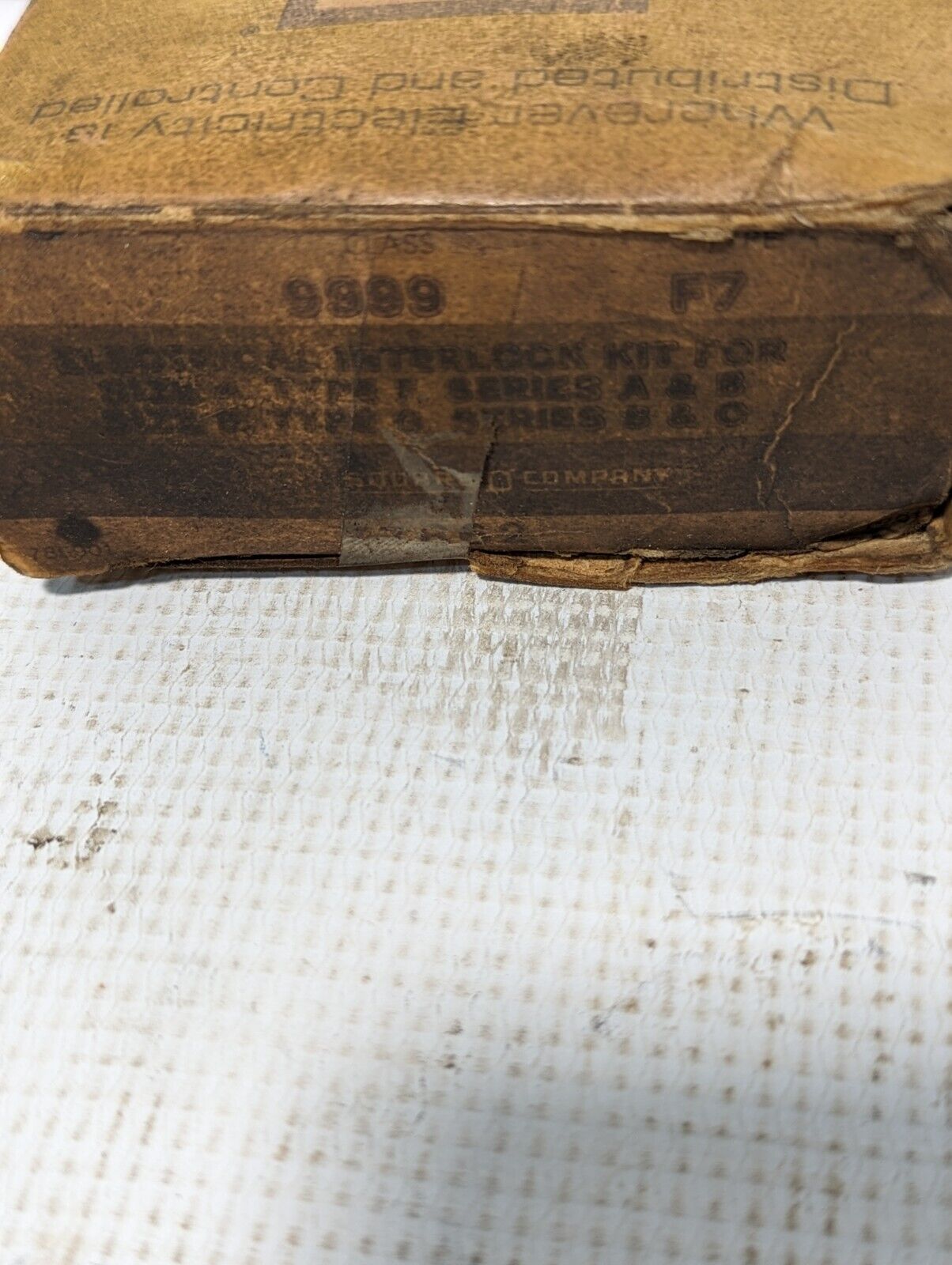 Square D 9999-F7 Electrical Interlock Kit In Box - Free Shipping