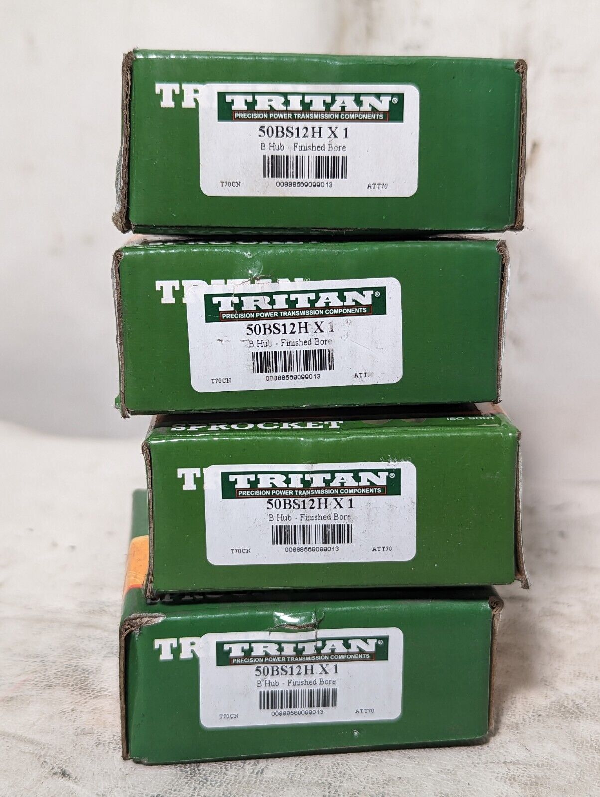 Tritan 50BS12H x 1 sprocket, B hub, finished bore