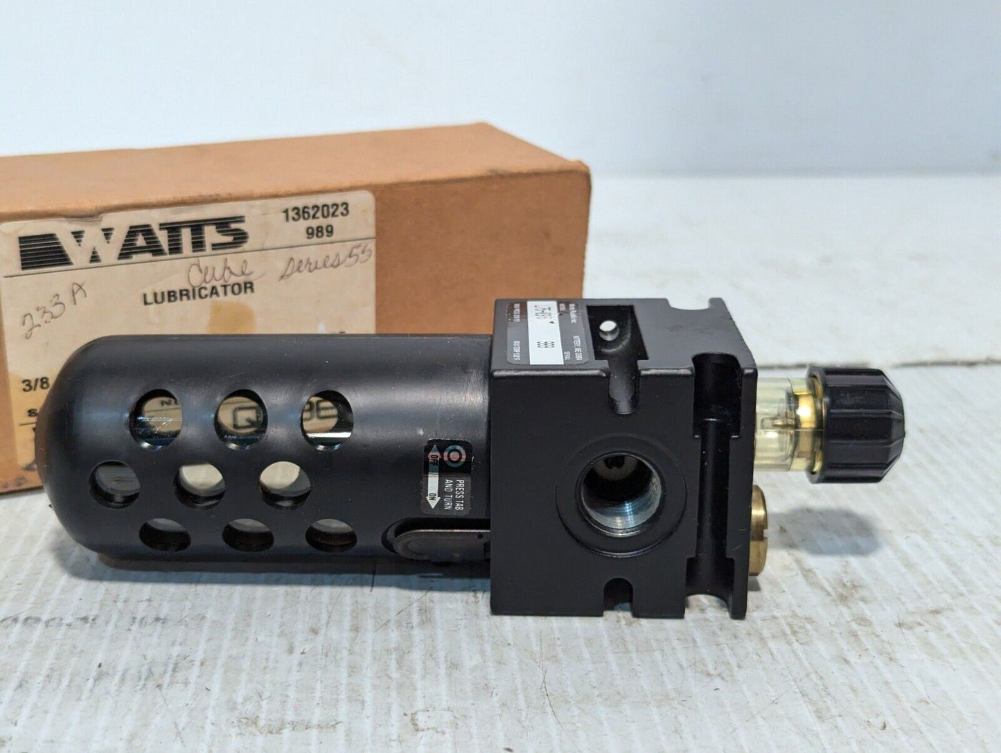 Watts L75-03B "Qube" Pneumatic Lubricator 3/8" 150 PSI - Free Shipping