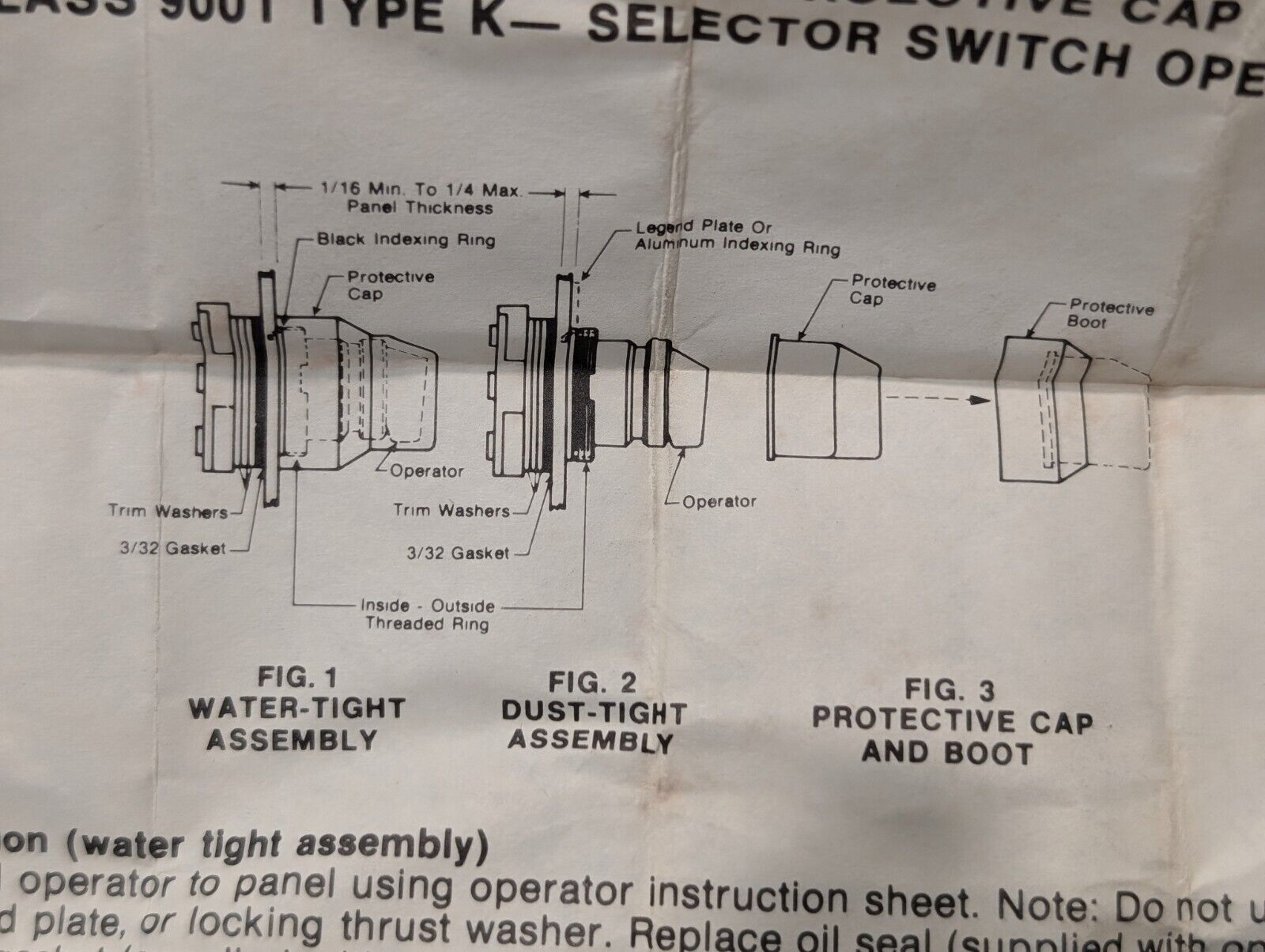 Square D 9001KU18 Protective Cap for Selector Switch, Series F, Clear Cap