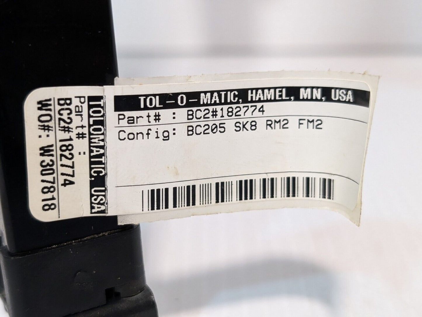 Tolomatic BC205 Pneumatic Band Cylinder, Bore: .50", Force: 16LBF, Load: 5LB