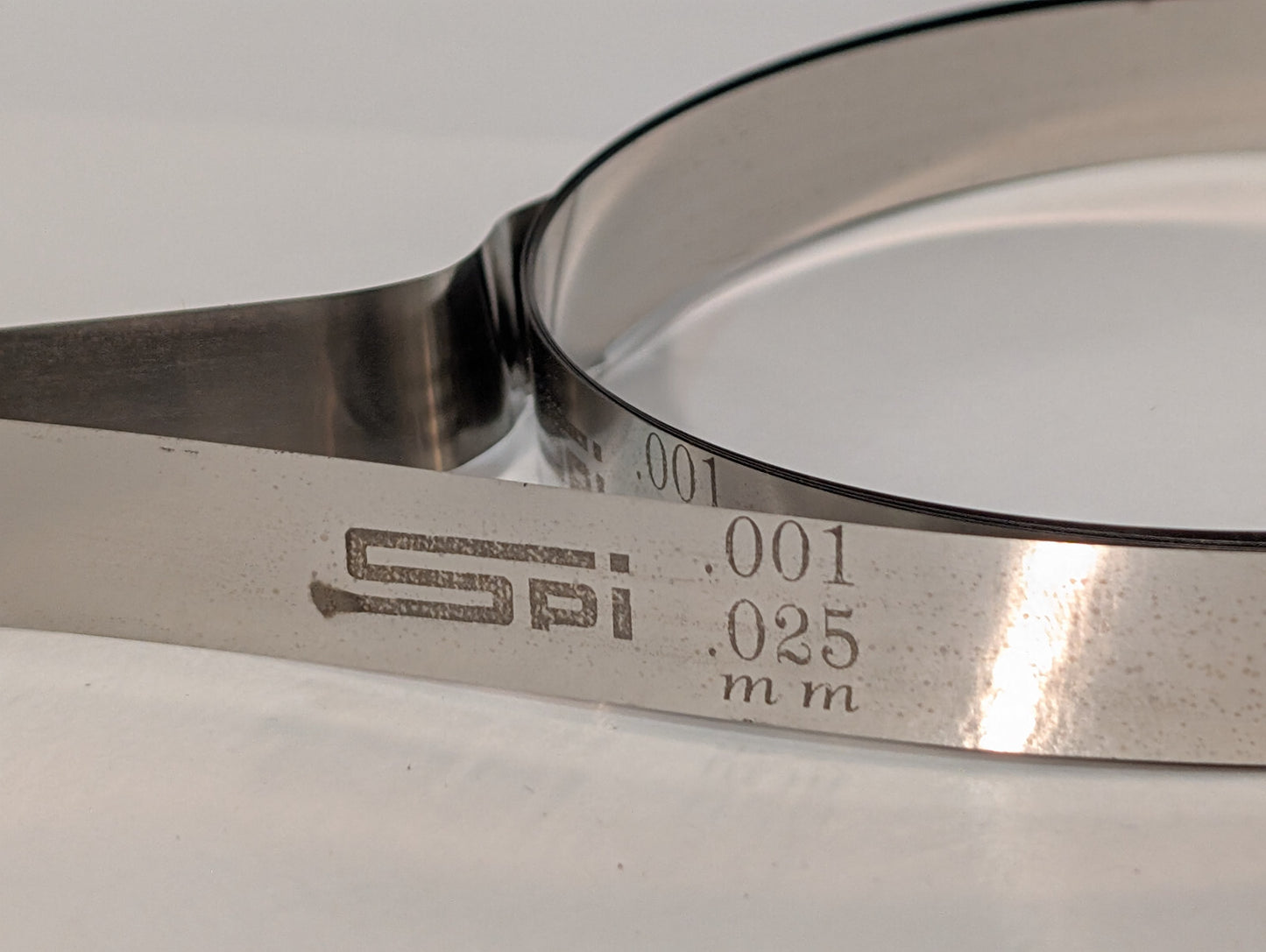 SPI 91-416-8 High Carbon Steel Feeler Stock Roll 1/2"W, 25'L, .001 Thick Coil