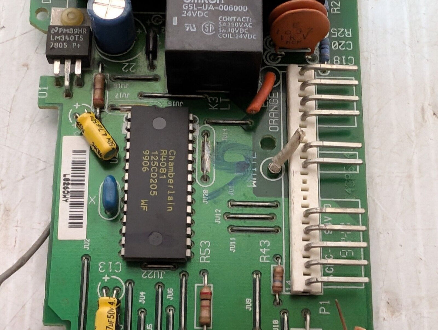 14LG544A Circuit Board w/Many Omron Sensors and PCB Components