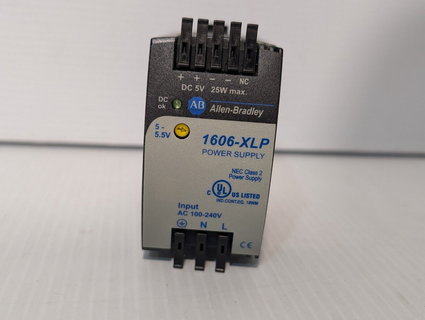 Allen Bradley 1606-XLP25A Power Supply, 25W, 100-240VAC - Free Shipping