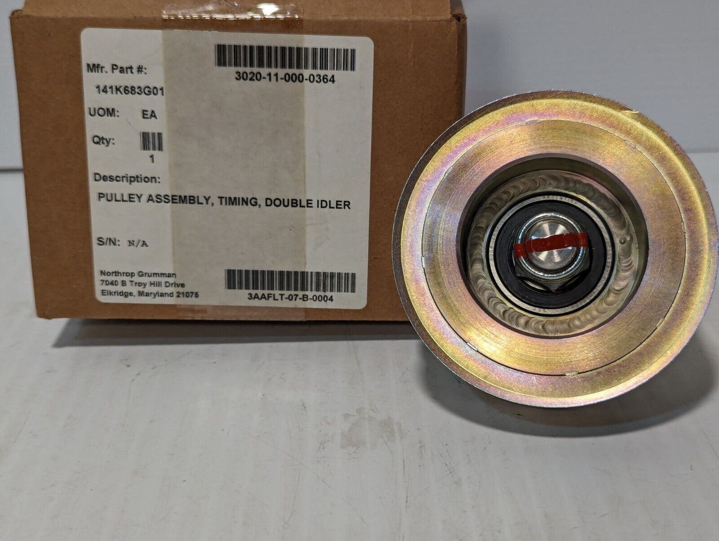 141K485G01 Double Idler Synchronous Timing Belt Pulley w\ Shaft - Free Shipping