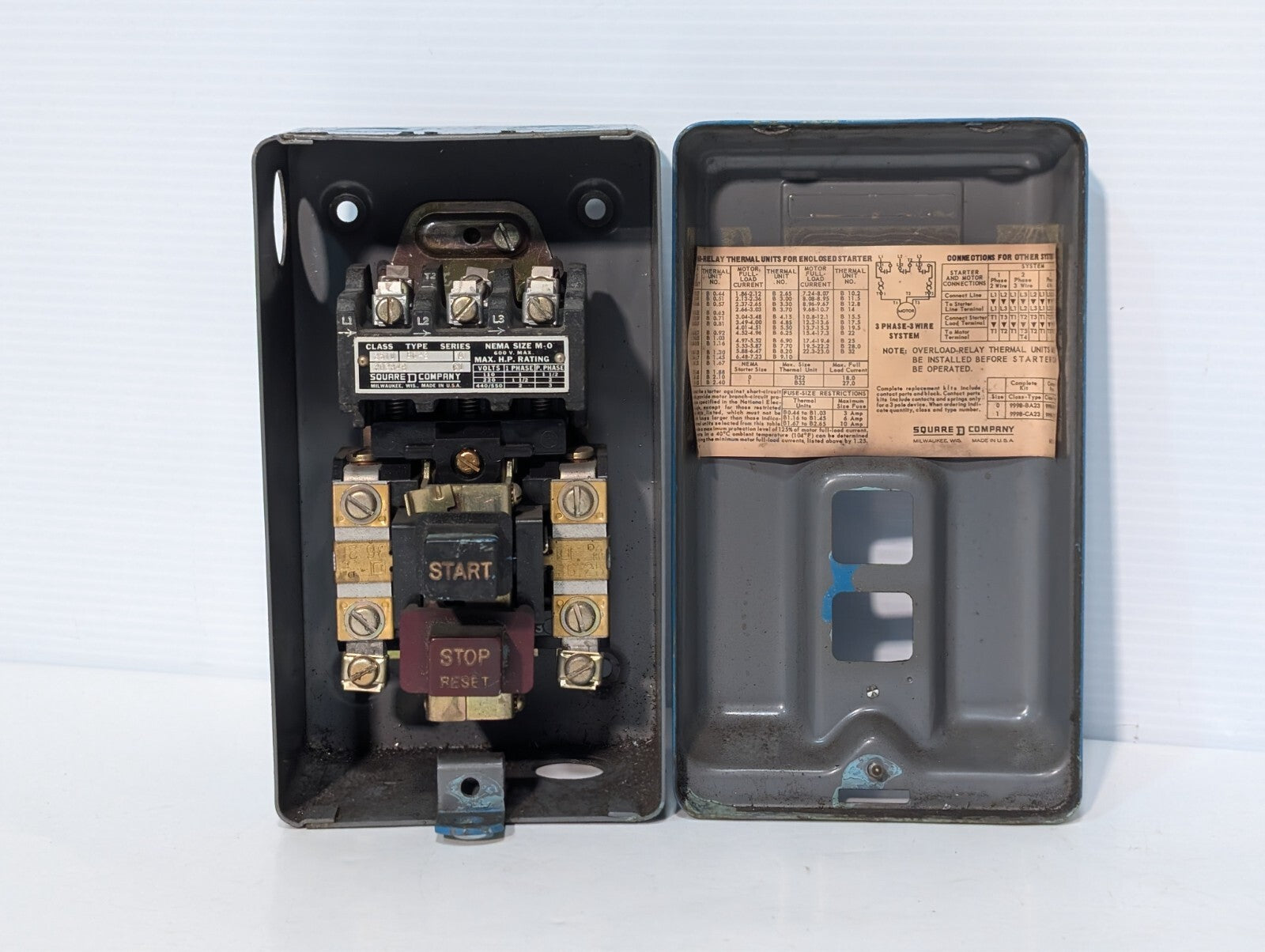 Square D Class 2510 BG-2 Series A Manual Starter 202848