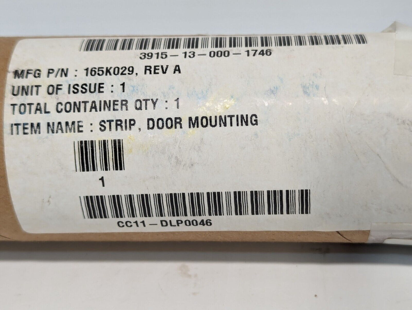 165K029, Rev A Door Mounting Strip - Free Shipping