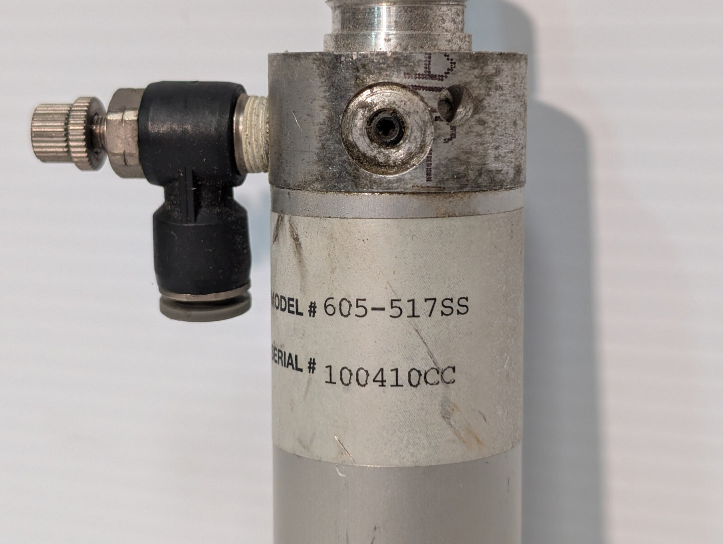 Unbranded 605-517SS Cylinder Industrial Assembly Component Serial 100470CC