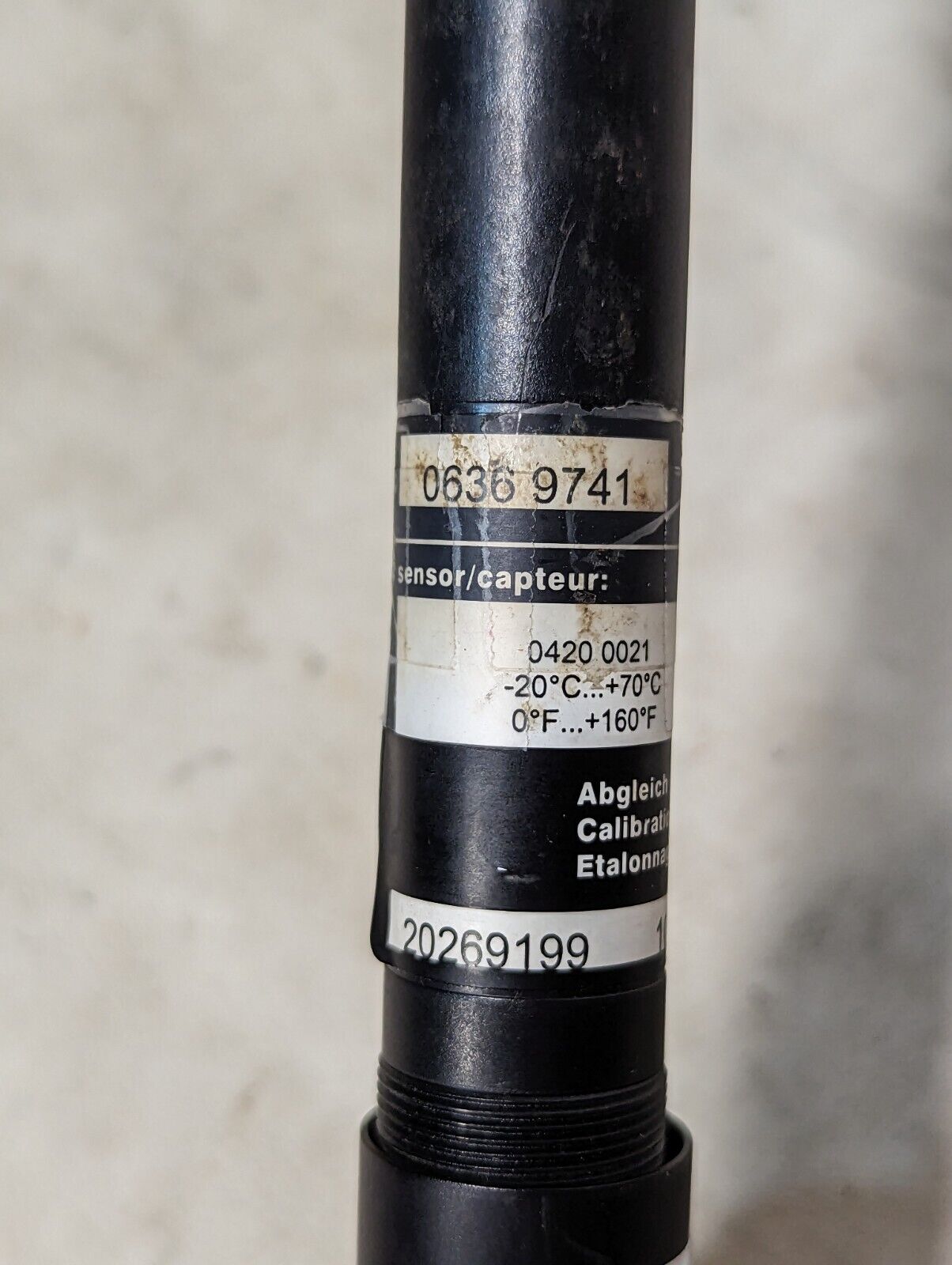 testo 0420 0021 temperature probe, -20 deg C to 70 deg C, 0 deg F to 160 deg F