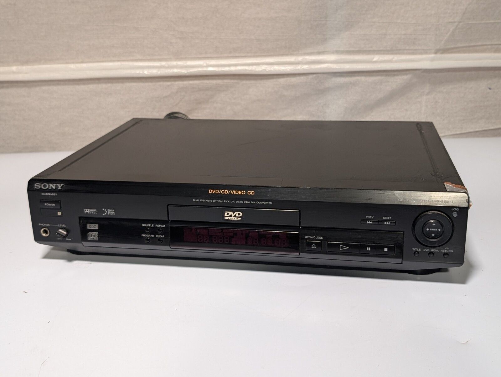 Sony DVP-S500D DVD/CD/Video CD Player, 5.1 Channel, No Remote