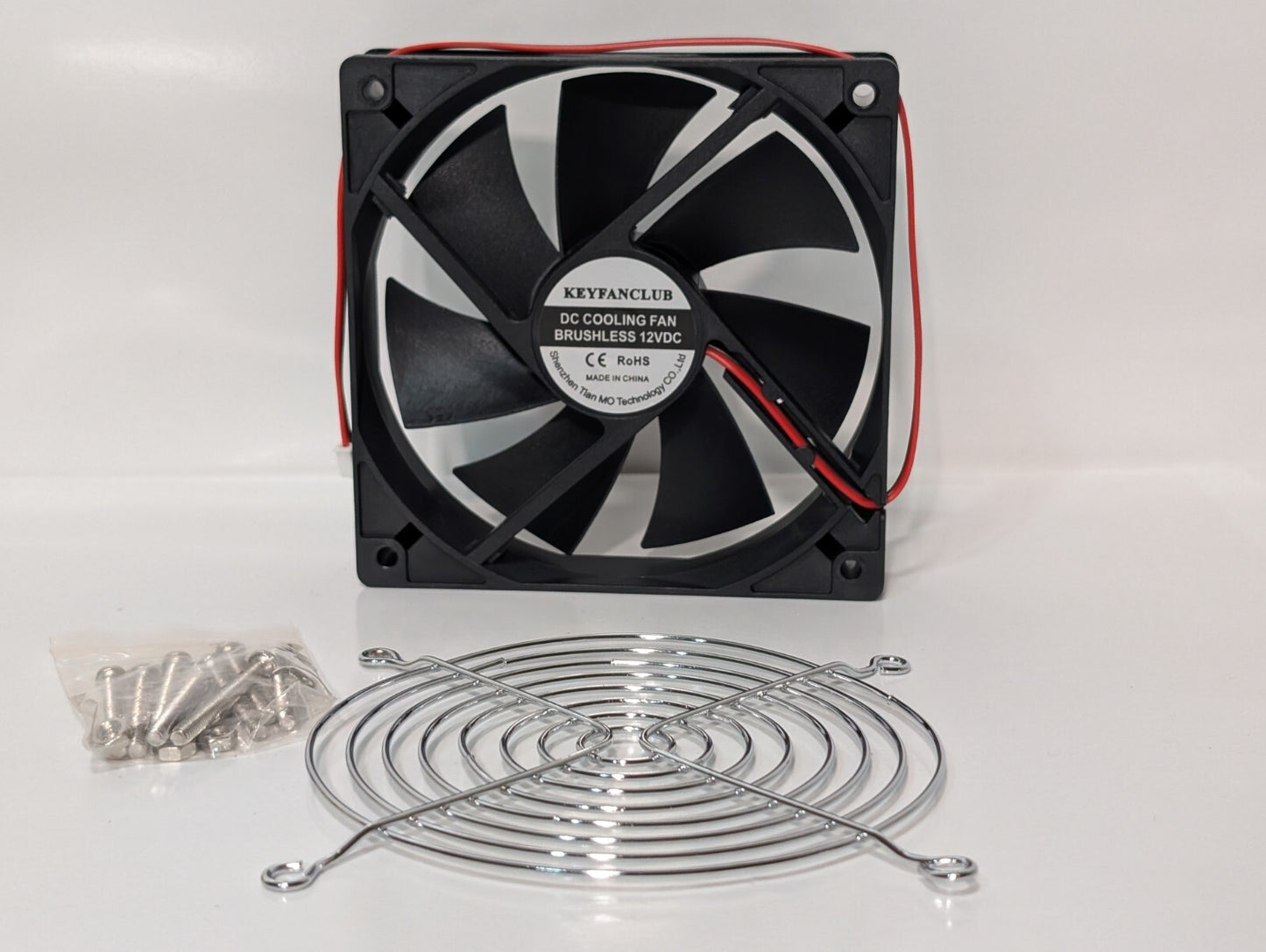 4) KEYFANCLUB 120mm PWM Fan 12v 4-PIN PC Computer Case Cooling Fan Dual 1500RPM