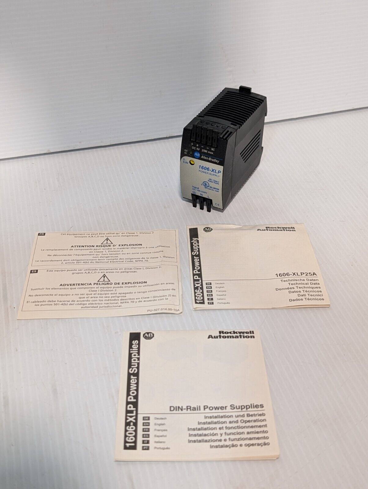 Allen Bradley 1606-XLP25A Power Supply, 25W, 100-240VAC - Free Shipping